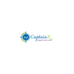 CaptainK Supports and Cares logo