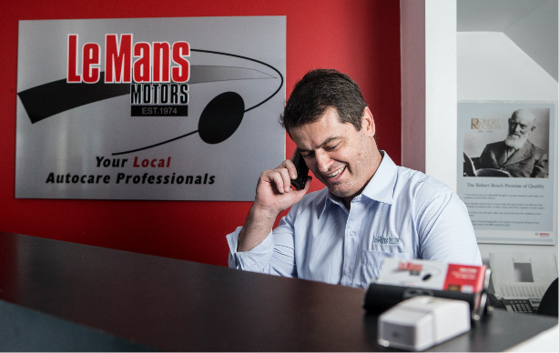 LeMans Motors Car Services logo