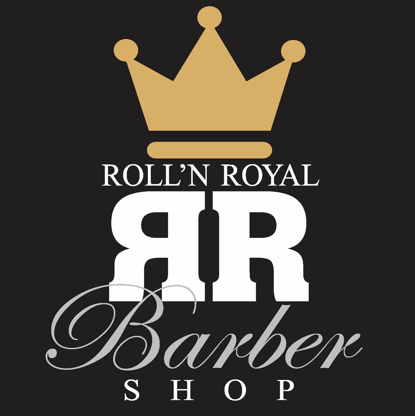 Roll'n Royal Barber Shop logo