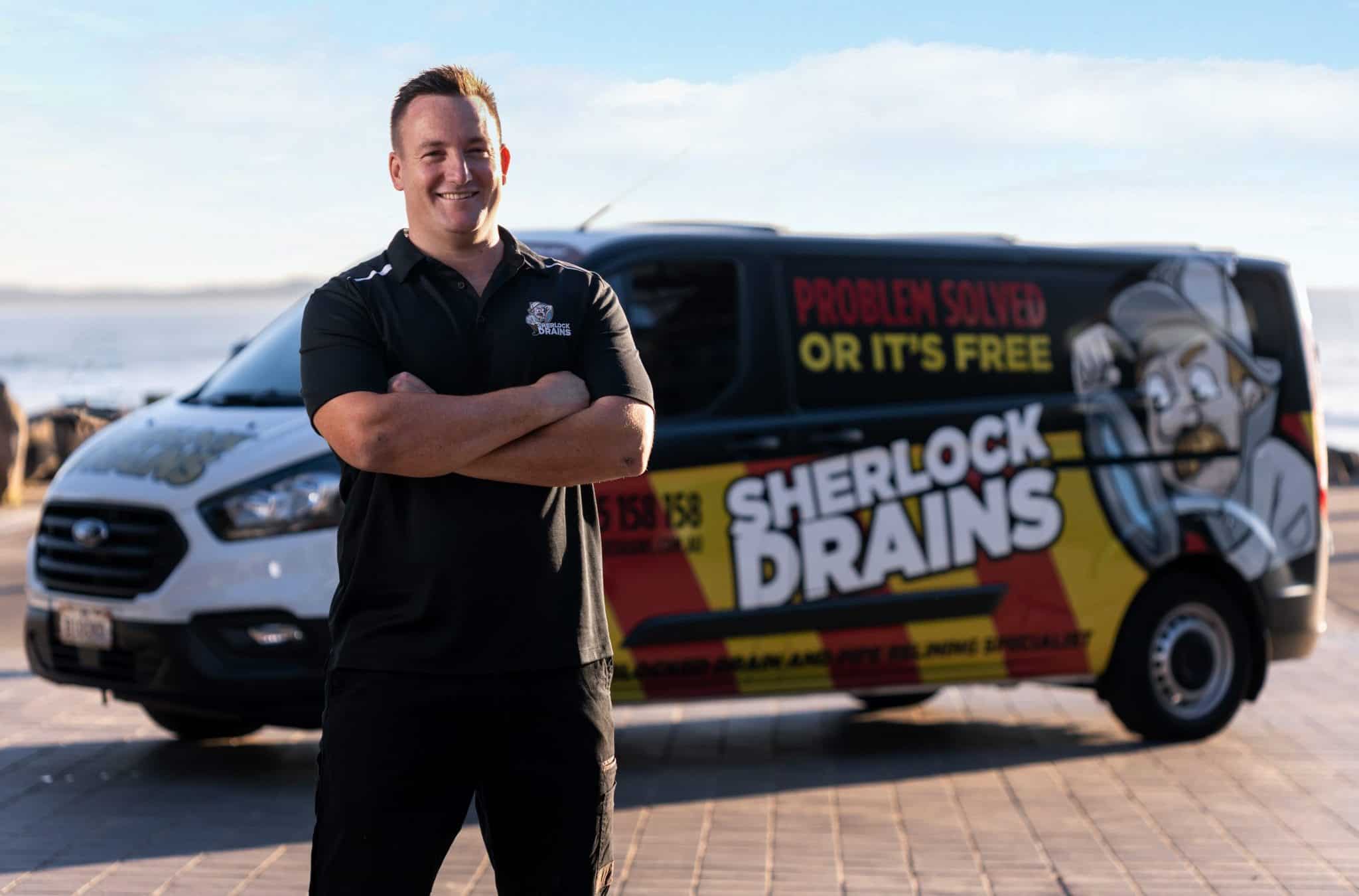 Sherlock Drains logo