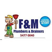 F&M Plumbers & Drainers logo